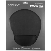 Addison 300-522 Bilek Destekli Bilek Jel MousePad -Siyah