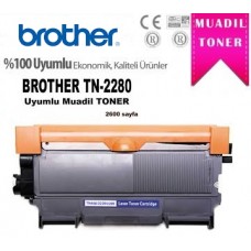 Brother TN-2280 Siyah Muadil Premium Toner 2600 Sayfa HL-2250DN DCP-7065DN 7360
