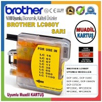 Brother LC980Y Sarı MUADİL Mürekkepli Kartuş MFC-250C/255CW/290C/295CN, DCP-145C/165C/195C/375CW/365CN