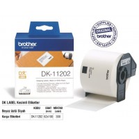 BROTHER P-Touch DK-11202 Orijinal DK Serisi Gönderi Etiketi (62mmx100mm) (300 Adet/Rulo) BROTHER P-Touch DK-11202 Orijinal DK Serisi Gönderi Etiketi (62mmx100mm) (300 Adet/Rulo)