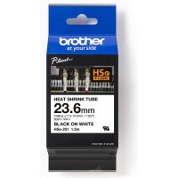 Brother P-Touch HSe-251 Orijinal Isıyla Daralan Makaron Etiket Bant Beyaz Üzerine Siyah – 23.6mm