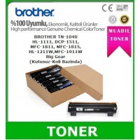 Brother TN-1040 Muadil Siyah Toner 1,000 sayfa Big Gear  (Kutusuz Koli Bazında)