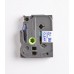Brother P-Touch TZE-133 Orijinal TZE-TAPE 12 MM Şeffaf üzerine Mavi Standart Laminasyonlu Etiket