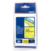Brother P-Touch TZE-661 TZE-TAPE 36 MM Sarı üzerine Siyah Standart Laminasyonlu Etiket