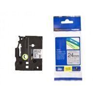 Brother P-Touch TZE-M951 TZE-TAPE 24 MM Mat Gümüş üzerine Siyah Laminasyonlu Etiket