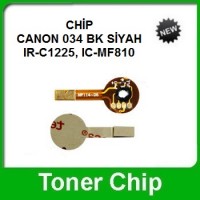 Canon 034 BK Siyah Toner CHİP 12000 Sayfa, IR-C1225, IC-MF810