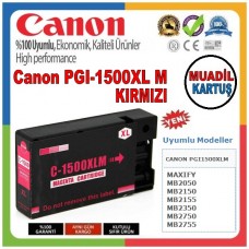 Canon PGI-1500XL M Kırmızı  MUADİL Mürekkep Kartuş (12.0 ml.) / MAXIFY MB2050, MB2150, MB2155, MB2350, MB2750, MB2755
