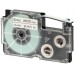 CASIO XR-6WE1 Orijinal Etiket Kartuşu Beyaz / Siyah 6 mm (8 m)