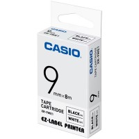 CASIO XR-9WE1 Orijinal Etiket Kartuşu Beyaz / Siyah 9 mm (8 m)