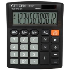 CITIZEN SDC-812NR Hesap Makinesi 12 Hane Siyah