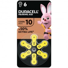 Duracell 10 İşitme Cihazı Pili 6'Lı Paket 
