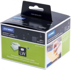 DYMO S0722410 LW Geniş Adres Etiketi, 260 Etiket/Paket, Şeffaf 89x36mm (99013)