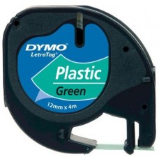 DYMO S0721640 LetraTag Plastik Şerit ( 2 mm X 4 mt) , Yeşil (59425)