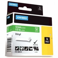DYMO 1805414 RhinoPRO Renkli Vinil Şerit 12mmx5,5m Yeşil/Beyaz DYMO 1805414 RhinoPRO Renkli Vinil Şerit 12mmx5,5m Yeşil/Beyaz