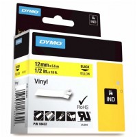 DYMO 18432 RhinoPRO Renkli Vinil Şerit 12mmx5,5m Sarı/Siyah DYMO 18432 RhinoPRO Renkli Vinil Şerit 12mmx5,5m Sarı/Siyah