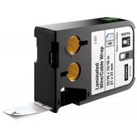 DYMO 1868704 XTL Lamine Tel / Kablo Etiketi 21x21mm Beyaz/Siyah 250 Adet