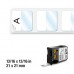 DYMO 1868704 XTL Lamine Tel / Kablo Etiketi 21x21mm Beyaz/Siyah 250 Adet