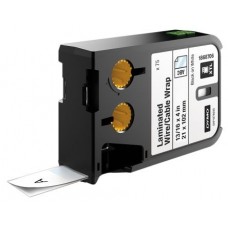 DYMO 1868706 XTL Lamine Tel / Kablo Etiketi 21x102mm Beyaz/Siyah 75 Adet