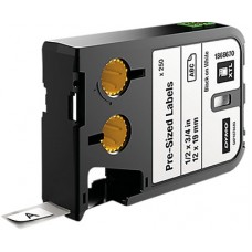 DYMO 1868670 XTL Önceden boyutlu Sabit Polyester Etiket 12x19mm Beyaz/Siyah 250 Adet