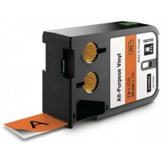 DYMO 1868768 XTL Çok Amaçlı Vinil Etiket 24mmx7m Turuncu/Siyah