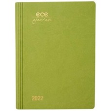 Ece Ajandası Marmaris 12x16 Günlük Çizgili Yaz Yeşili