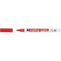 Edding 4085 Cam Sıvı Tebeşir Markörü ~1-2 mm Yuvarlak Uçlu Kırmızı Edding 4085 Cam Sıvı Tebeşir Markörü ~1-2 mm Yuvarlak Uçlu Kırmızı