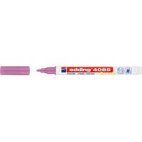 Edding 4085 Cam Sıvı Tebeşir Markörü ~1-2 mm Yuvarlak Uçlu Metalik Pembe Edding 4085 Cam Sıvı Tebeşir Markörü ~1-2 mm Yuvarlak Uçlu Metalik Pembe