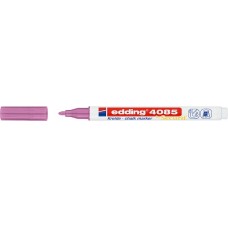 Edding 4085 Cam Sıvı Tebeşir Markörü ~1-2 mm Yuvarlak Uçlu Metalik Pembe