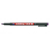 Edding 143 B Asetat Kalemi 3 mm Kesik Uçlu Mor