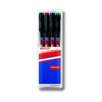Edding 143 B Asetat Kalemi 3 mm Kesik Uçlu 4'lü Set Karışık Renk