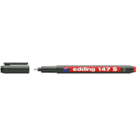 Edding 147 S Asetat Kalemi Silgili 0.3 mm Yuvarlak Uçlu Kırmızı