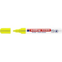 Edding 4095 Sıvı Tebeşir Markörü ~2-3 mm Yuvarlak Uçlu Fosforlu Sarı Edding 4095 Sıvı Tebeşir Markörü ~2-3 mm Yuvarlak Uçlu Fosforlu Sarı