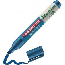 Edding 32-003 EcoLine Flipchart Kalemi ~1-5 mm Kesik Uçlu Mavi