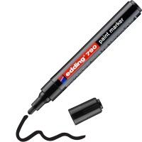 Edding 790-01 Siyah Tam Örtücü Boya Kalemi ~2-3 mm Yuvarlak Uç