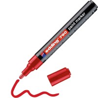 Edding 790-02 Kırmızı Tam Örtücü Boya Kalemi ~2-3 mm Yuvarlak Uç