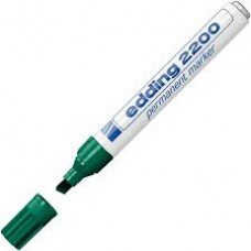 Edding 2200 Permanent Markör ~1,5mm Kesik Uçlu Kalem Yeşil