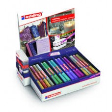 Edding 751/780 Boya Dekorasyon Markörü Yuvarlak Uçlu 44'Lü Karışık Renkli Kalem Display 51.303 Edding 751/780 Boya Dekorasyon Markörü Yuvarlak Uçlu 44'Lü Karışık Renkli Kalem Display 51.303