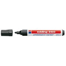 Edding 260 Beyaz Yazı Tahtası ~1,5-3 mm Yuvarlak Uçlu Kalemi Siyah