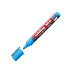 Edding 360 Beyaz Yazı Tahta Kalemi ~1,5-3 mm Yuvarlak Uçlu Açık Mavi