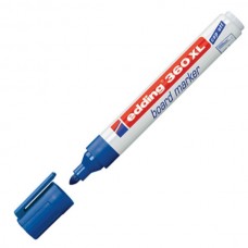 Edding 360 XL Beyaz Yazı Tahta Kalemi ~1,5-3 mm Yuvarlak Uçlu Mavi