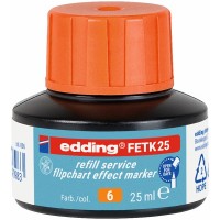 Edding FETK 25-06 Turuncu Flipchart Efekt Markör Yedek Mürekkebi
