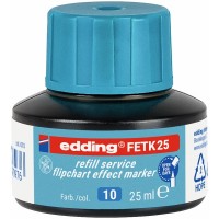 Edding FETK 25-10 Açık Mavi Flipchart Efekt Markör Yedek Mürekkebi