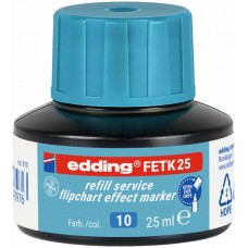 Edding FETK 25-10 Açık Mavi Flipchart Efekt Markör Yedek Mürekkebi