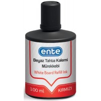 ENTE DK0464 Kırmızı Tahta Kalemi Mürekkebi 100 ml