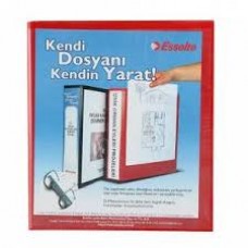 Esselte 465672 Kırmızı 2 Halkalı D Mekanizmalı Klasör 70 mm A4