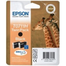 Epson T0711H TwinPack Siyah Orijinal Mürekkep Kartuş 22.2ML C13T07114H10