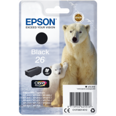 Epson T2601 Siyah Orijinal Mürekkep Kartuş 6.2ML 26 C13T26014012