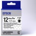 Epson LK-4TBN Orijinal Şeffaf Etiket Kartuşu Siyah / Şeffaf 12 mm (9 m) C53S654012