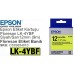 Epson LK-4YBF Orijinal Floresan Etiket Kartuşu Siyah / Sarı 12 mm (9 m) C53S654010