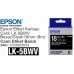 Epson LK-5BWV Orijinal Canlı Standart Etiket Kartuşu Siyah / Beyaz 18 mm (9 m) C53S655014